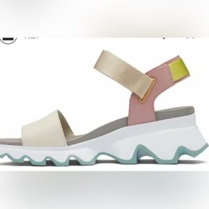 Sorel Kinetix Sandal chalk / salt size 8